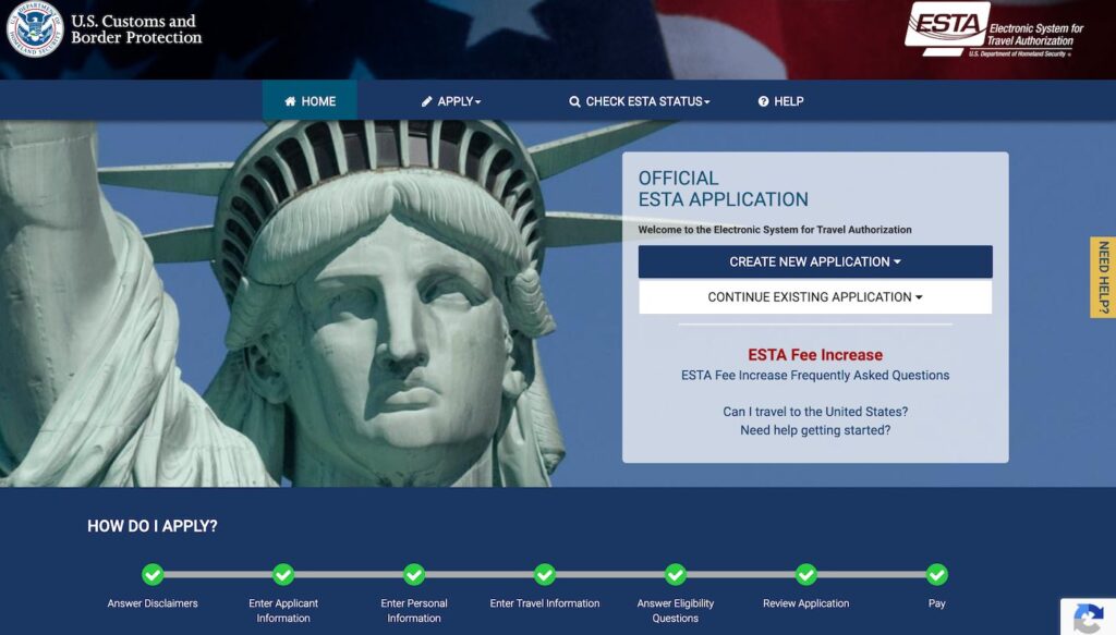 ESTA víza do USA 2024 Povinná registrace. Vyřídíte za 5 minut